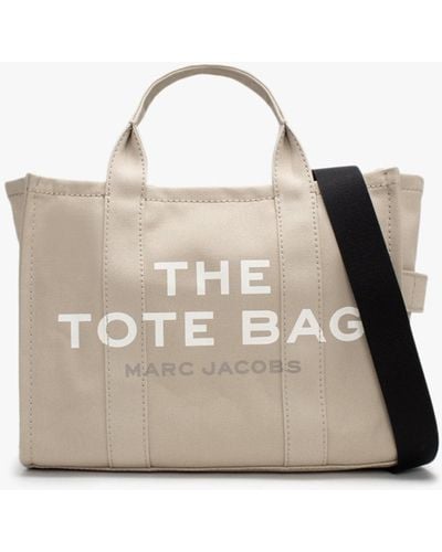 Marc Jacobs S The Medium Beige Canvas Tote Bag - Natural