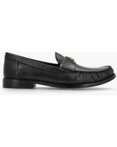 COACH Jolene Black Leather Loafers