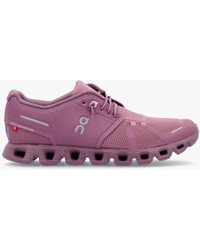 On Shoes Cloud 5 Fig Quartz Sneakers - Purple