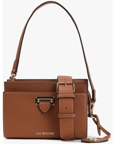 Love Moschino Click Cammello Camera Bag - Brown