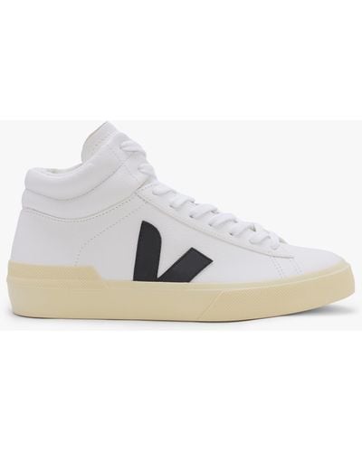Veja Minotaur Chromefree Leather Extra White Black Butter High Top Sneakers