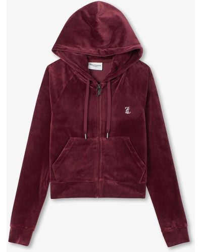 Juicy Couture S Madison Hoodie With Diamonte - Red