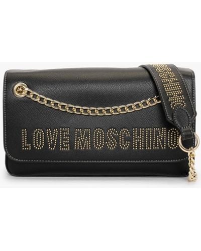 Love Moschino Chain Handle Black Shoulder Bag