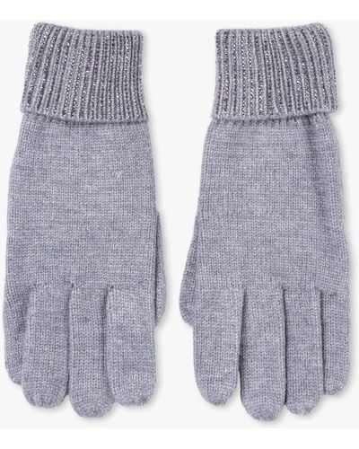 Daniel Grey Jewel Knitted Gloves