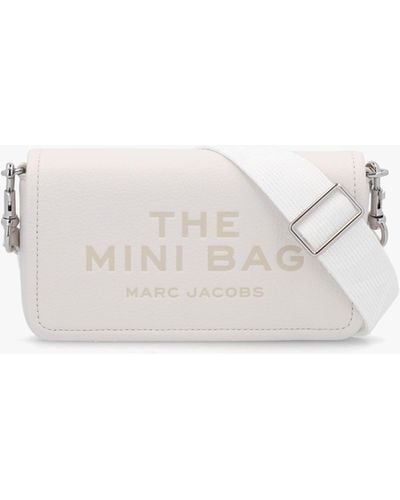 Marc Jacobs The Leather Mini Cotton Cross-body Bag - White