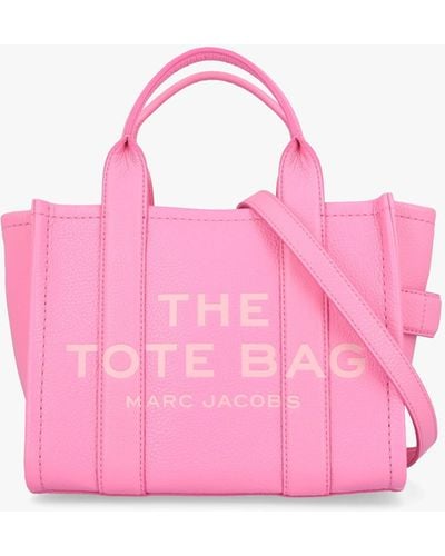 Marc Jacobs The Leather Small Pink Petal Tote Bag