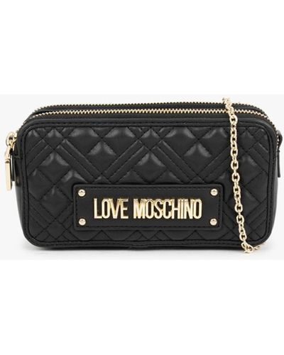 Love Moschino Small Classic Quilt Black Cross-body Bag