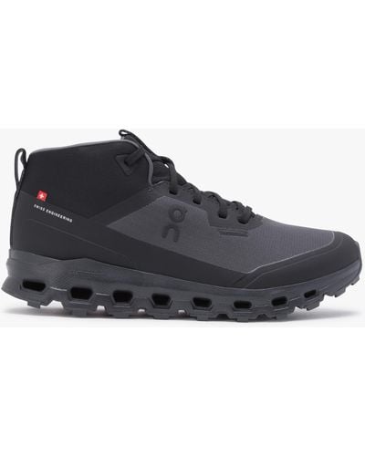 On Shoes Cloudroam Waterproof Black & Eclipse High Top Sneakers