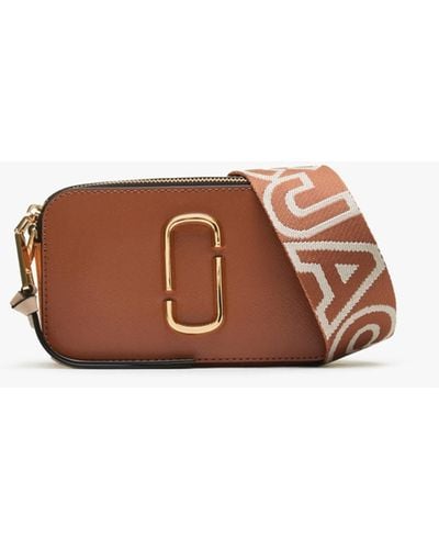 Marc Jacobs The Snapshot Argan Oil Multi Leather Camera Bag - Brown