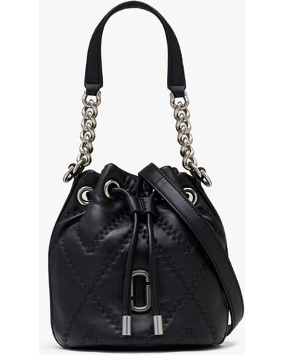 Marc Jacobs The Quilted Leather J Black Bucket Bag