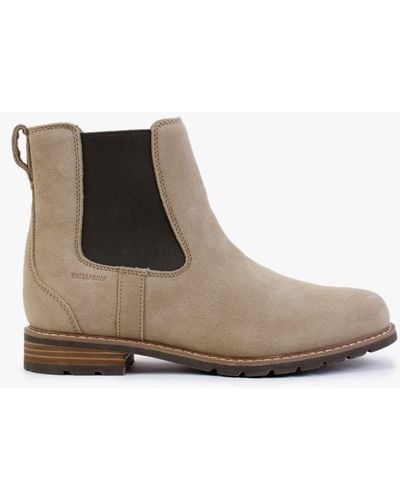 Ariat Wexford H20 Desert Tan Suede Chelsea Boots - Brown