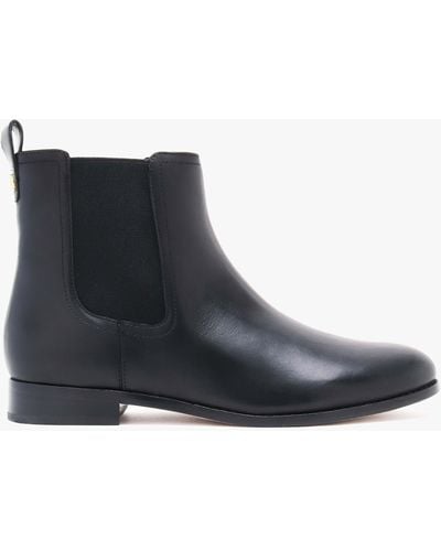 Lauren by Ralph Lauren Brylee Black Leather Chelsea Boots