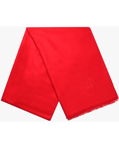 Jayley Red Cashmere & Silk Blend Wrap