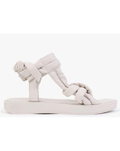 Daniel Buffy Off White Leather Sandals
