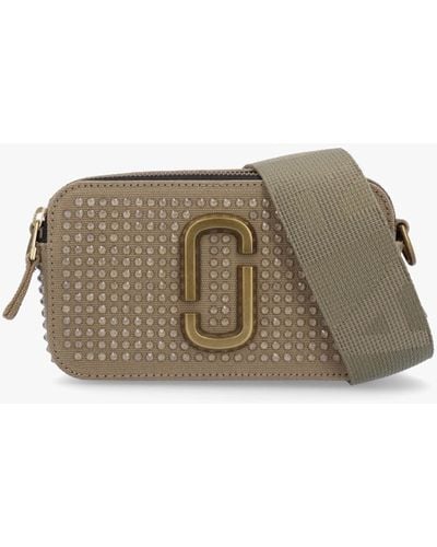 Marc Jacobs The Crystal Canvas Snapshot Slate Green Camera Bag - Multicolor