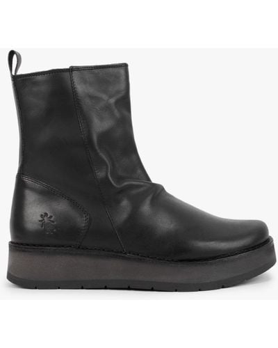 fly black boots