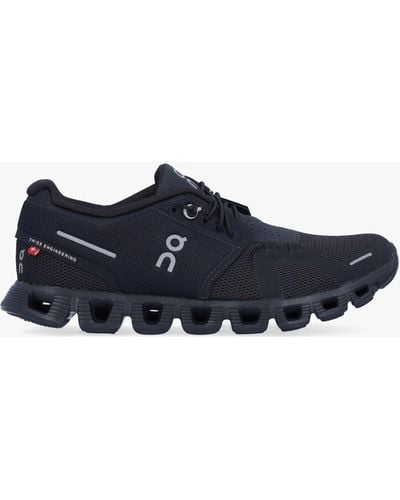 On Shoes Cloud 5 All Black Sneakers - Blue
