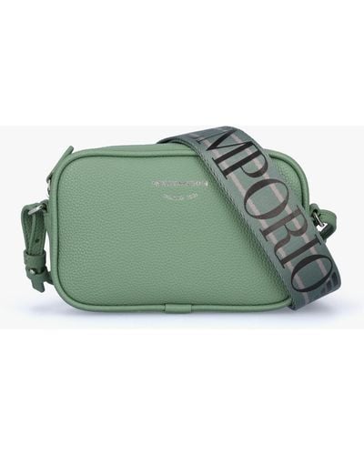 Emporio Armani Lilly Sage Urban Chic Pebbled Camera Bag - Green