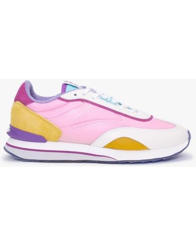 HOFF Art Tiger Multicoloured Leather Sneakers - Pink