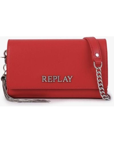 Replay Phoenix & Frida Basic Icon Red Shoulder Bag