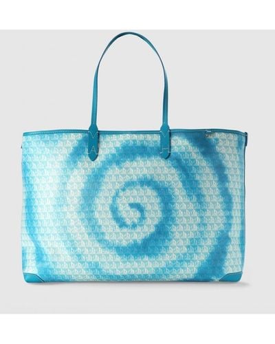 Anya Hindmarch I Am A Plastic Bag Tie Dye Tote Bag - Blue
