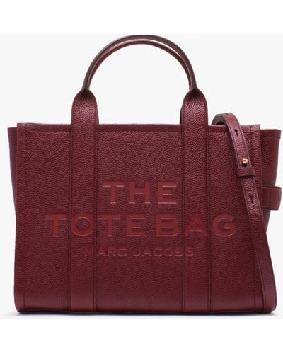 Marc Jacobs The Leather Medium Cherry Tote Bag - Purple