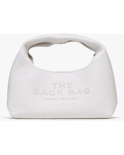 Marc Jacobs The Mini White Leather Sack Bag