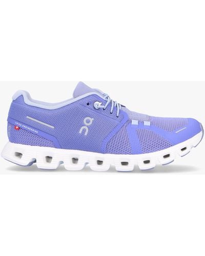 On Shoes Cloud 5 Blueberry Feather Trainers - Purple