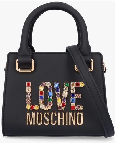 Love Moschino Mini Rhinestone Nero Cross-body Bag - Blue