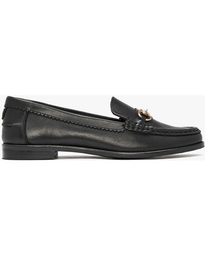 Moda In Pelle Fabina Black Leather Loafers