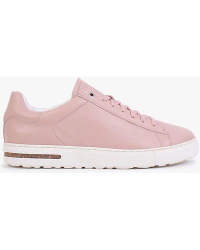 Birkenstock Bend Low Light Rose Leather Sneakers - Pink