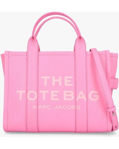 Marc Jacobs The Leather Medium Petal Pink Tote Bag