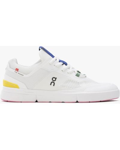 On Shoes The Roger Spin Undyed White & Yellow Sneakers
