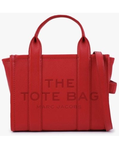 Marc Jacobs The Leather Crossbody Tote Bag - Red