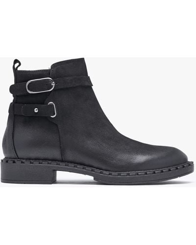 Daniel Venus Black Leather Ankle Boots