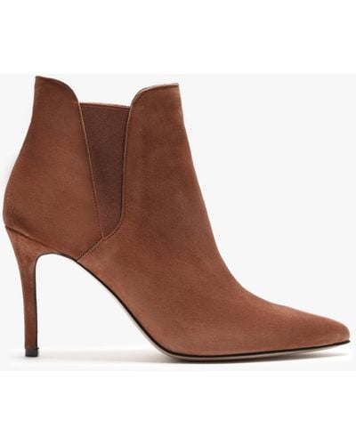 Daniel Adril Tan Suede Ankle Boots - Brown