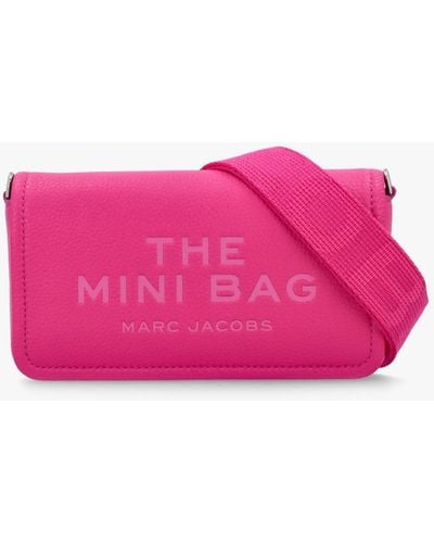 Marc Jacobs The Leather Mini Hot Cross-Body Bag - Pink
