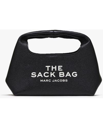 Marc Jacobs The Mini Black Leather Sack Bag