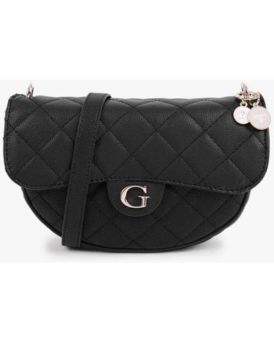 Guess Gillian Quilted Black Cross-body Bag