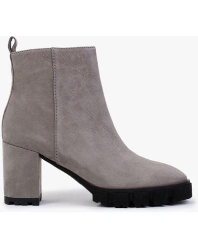 Kennel & Schmenger Indra Gray Suede Ankle Boots
