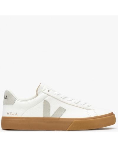 Veja White Natural Campo Low Top Unisex Trainers