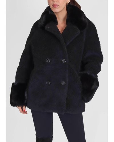 American Dreams Fiona Short Black Wool Coat