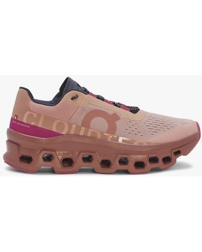 On Shoes Cloudmonster Rose Cork Trainers - Multicolour