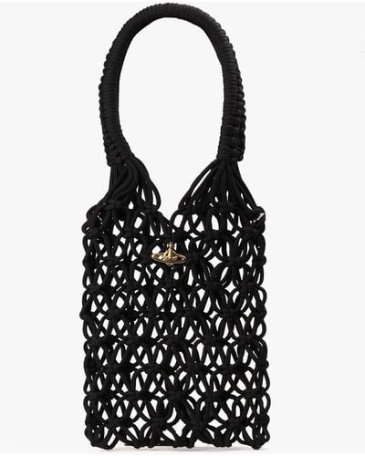 Vivienne Westwood Women's Large Macrame Tote Bag - Black