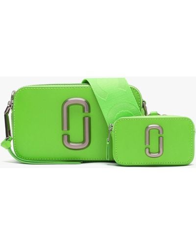 Marc Jacobs The Utility Snapshot Apple Leather Camera Bag - Green