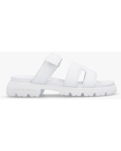 Kennel & Schmenger Skill Bianco Leather Chunky Mules - White