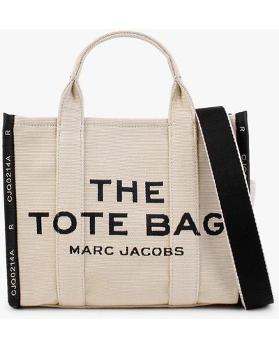 Marc Jacobs The Jacquard Small Traveler Warm Sand Tote Bag - Natural