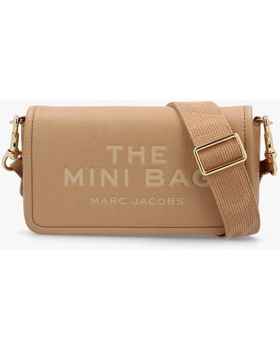 Marc Jacobs The Leather Mini Camel Cross-body Bag - Natural