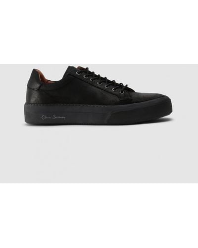 Oliver Sweeney Men's Penacova Black Leather Sneakers