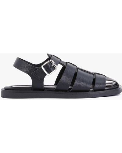 Shoe The Bear Krista Fisherman Black Leather Sandals - White
